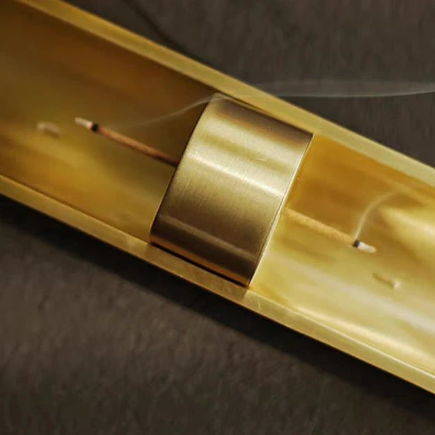 Aura Solid Brass Incense Holder