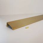 Baillie Brushed Brass Lip Pull | Top Mount