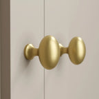 Berwick Solid Brass Oval Knob | 37mm