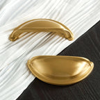 Shelley Solid Brass Drawer Pulls | Cup