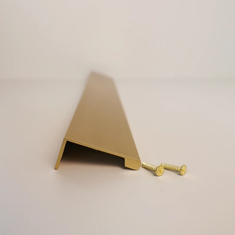 Baillie Brushed Brass Lip Pull | Top Mount
