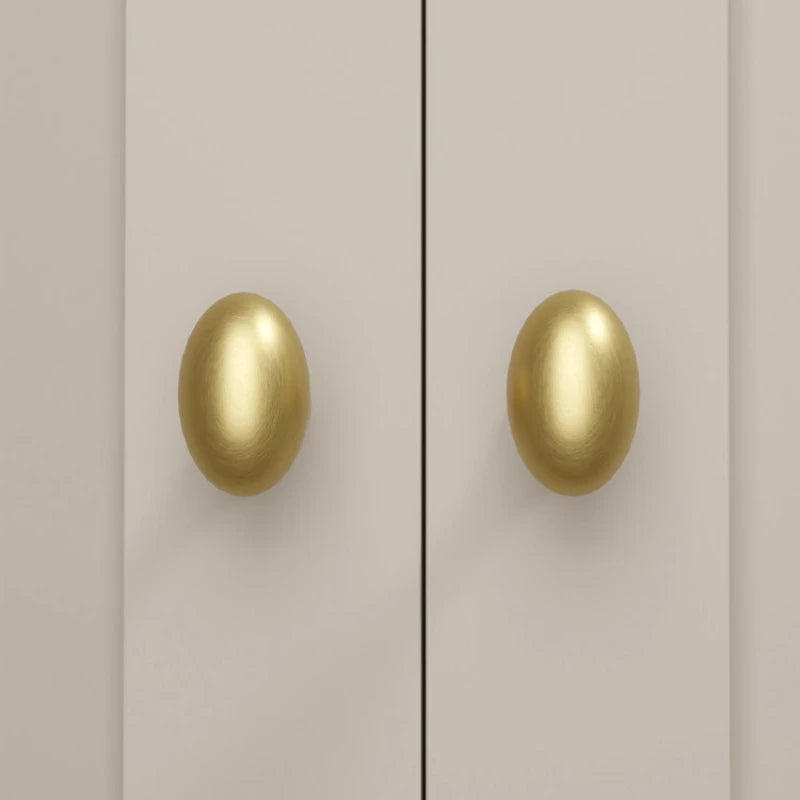 Berwick Solid Brass Oval Knob | 37mm
