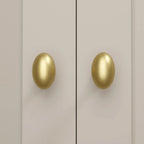 Berwick Solid Brass Oval Knob | 37mm