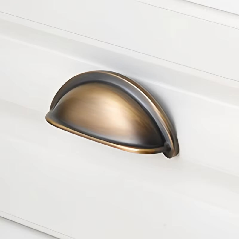 Shelley Solid Brass Drawer Pulls | Cup
